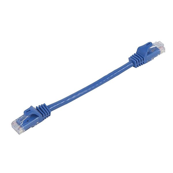 Monoprice Cat5E Patch Cable, 6" Blue 11207